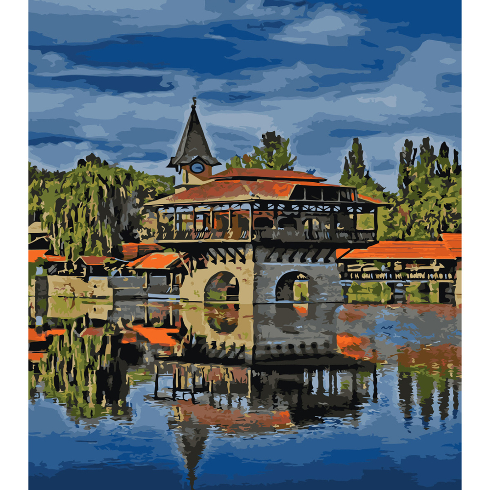 Фото, Видеообзоры картина за номерами strateg преміум жовтневий парк з лаком розміром 40х50 см sy6555