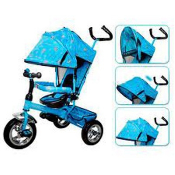 Велосипед M 0202 (1шт) EVA Foam, три колеса, голубой