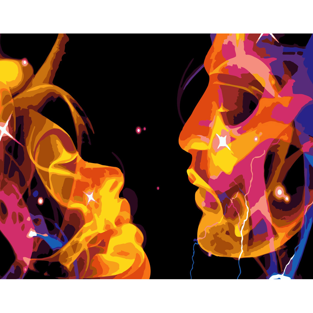 Фото, Відеоогляди картина за номерами strateg преміум злиття душ розміром 40х50 см (dy209)