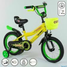 Велосипед 14 дюйм,2-х колісн,G-14135 CORSO ,ручн,тормоз,дзвіночок,сидіння з ручкою