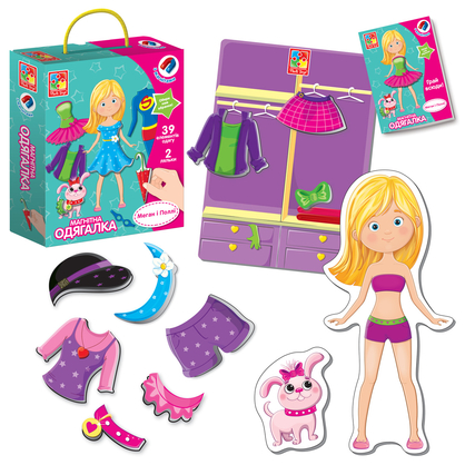 Фото, Видеообзоры гра настільна vladi toys магнітна одягалка. меган і поллі vt3702-11