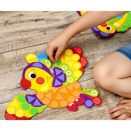 Фото, Відеоогляди набір для творчості м'яка мозаїка фігурна «тукан» vladi toys vt4511-02