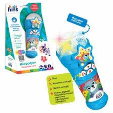 Мікрофон муз. Kids Hits арт.КН16/003 (24шт) батар, пісні, мелодії, р-р 6,7*17*6,7см