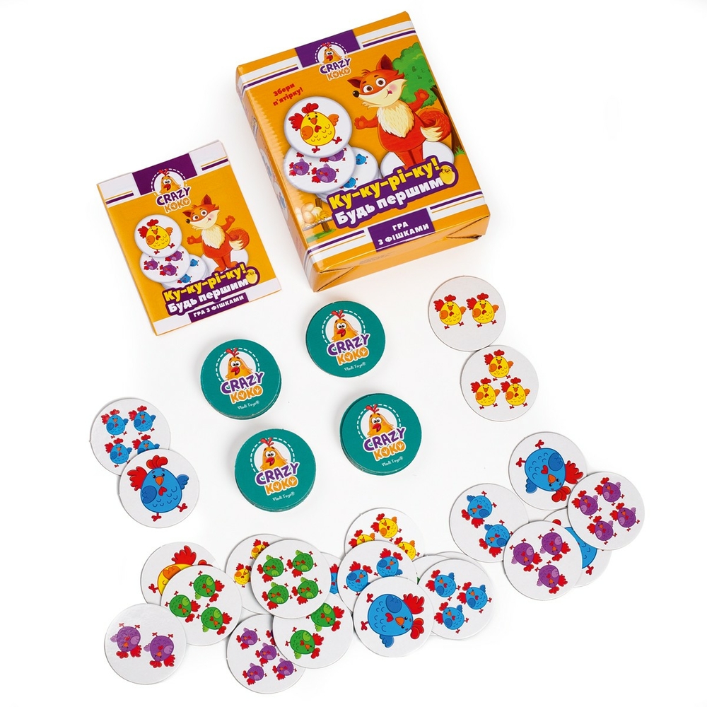 Фото, Відеоогляди гра настільна vladi toys розважальна crazy koko «ку-ку-рі-ку!» vt8025-08