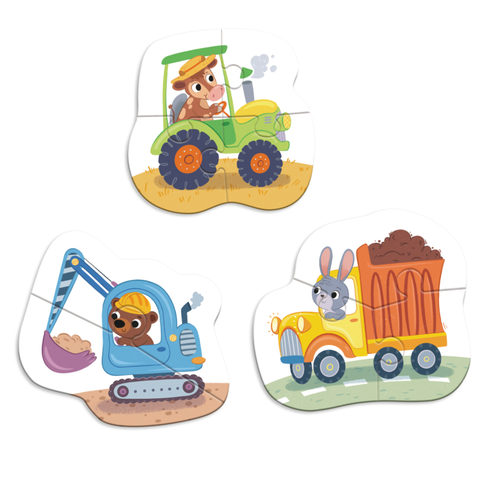 Фото, Відеоогляди пазл 3в1 dodo транспорт