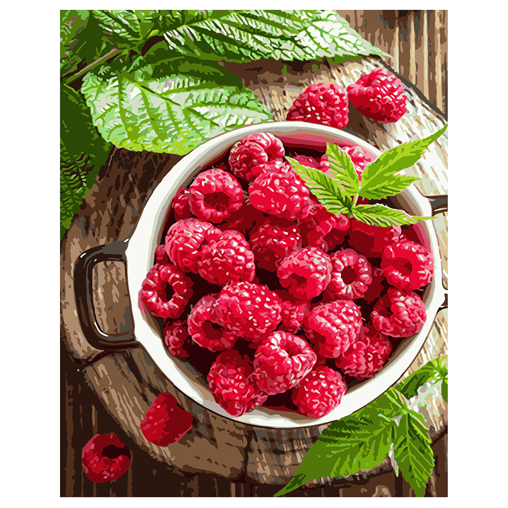 Фото, Видеообзоры картина за номерами strateg преміум малина з лаком розміром 40х50 см va-1117