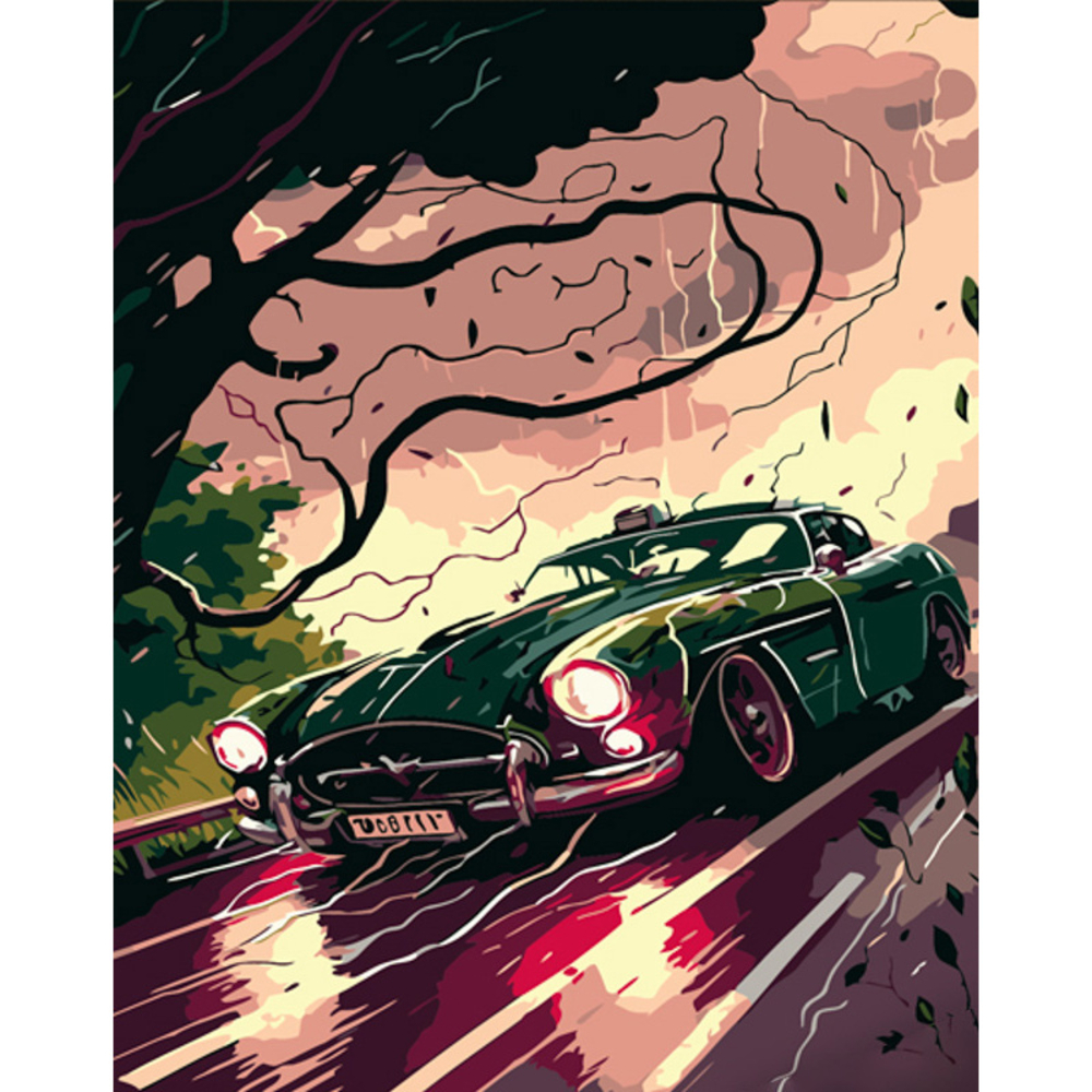 Фото, Видеообзоры картина за номерами strateg преміум швидкість попри вітру з лаком розміром 40х50 см (dy392)