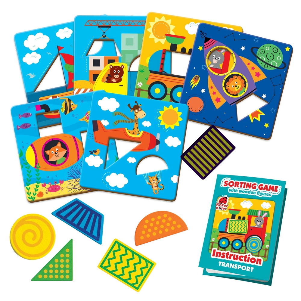 Фото, Видеообзоры гра-сортер з дерев'яними фігурами «транспорт» rw4203