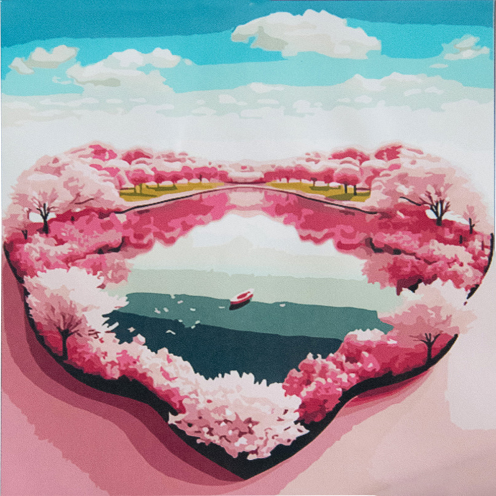 Фото, Видеообзоры картина за номерами strateg   озеро кохання розміром 50х50 см (aa017)