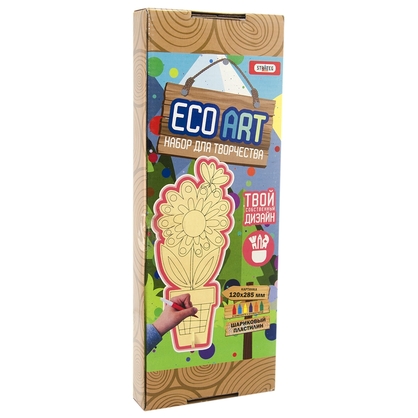 Фото, Відеоогляди набір для творчості strateg еко-розмальовка квіточка (5003)