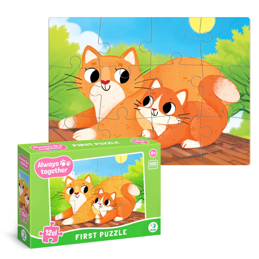 Фото, Відеоогляди пазл dodo завжди разом котики