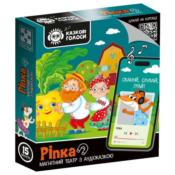 Гра розвиваюча Vladi Toys магнітний театр з аудіоказкою Казкові голоси "Ріпка" VT3206-40