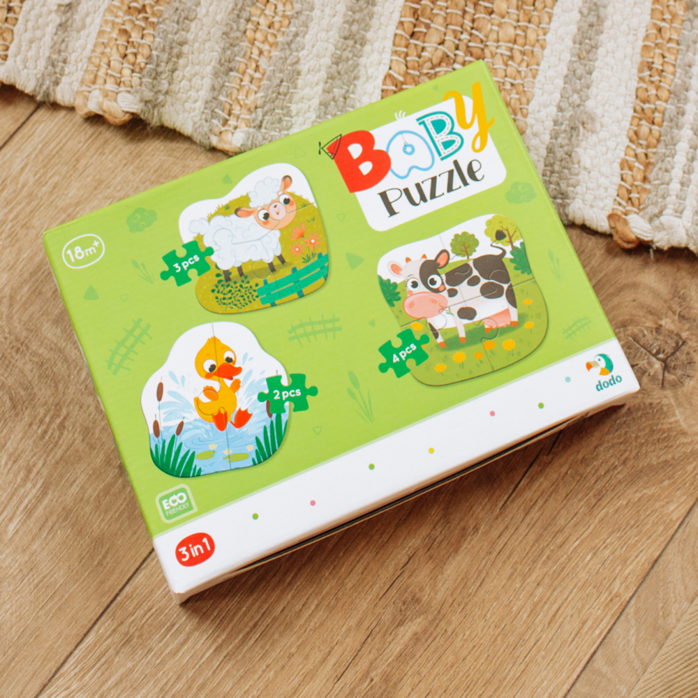 Фото, Відеоогляди пазл 3в1 dodo сільські тварини