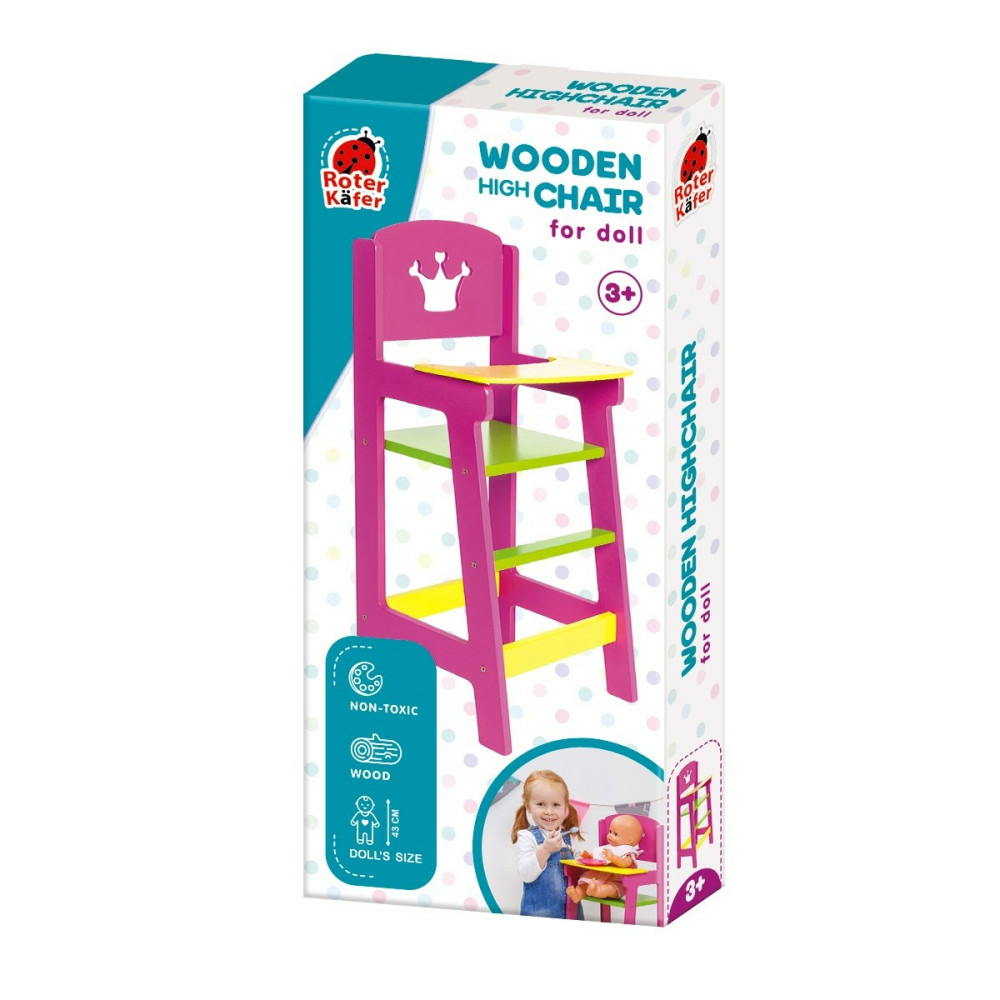 Фото, Видеообзоры ляльковий дерев'яний стільчик rw1210