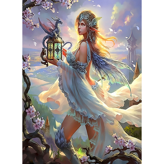 Відгуки  алмазна мозаїка strateg преміум арт фентезі без підрамника розміром 50х65 см  (sgk86083)