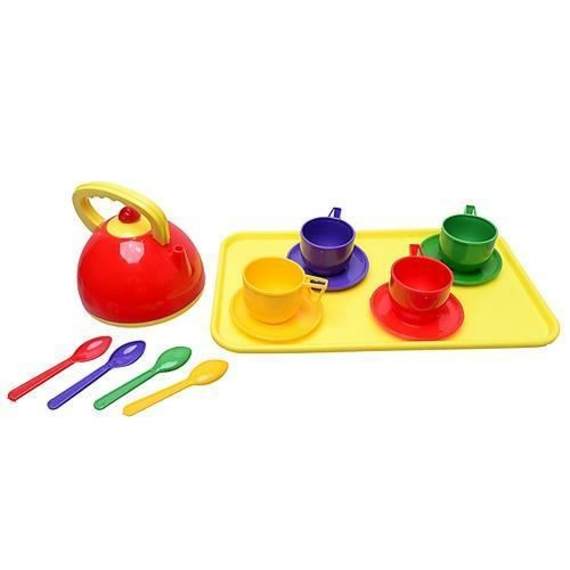 Дитячий Набір посуд з підносом, 14 предметів, Юніка 0286