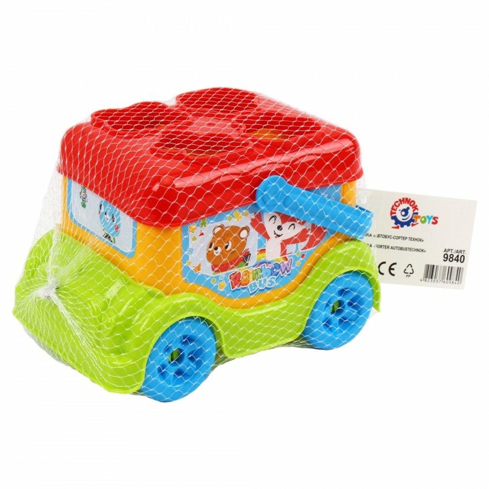 Фото, Видеообзоры іграшка «автобус-сортер технок», арт.9840