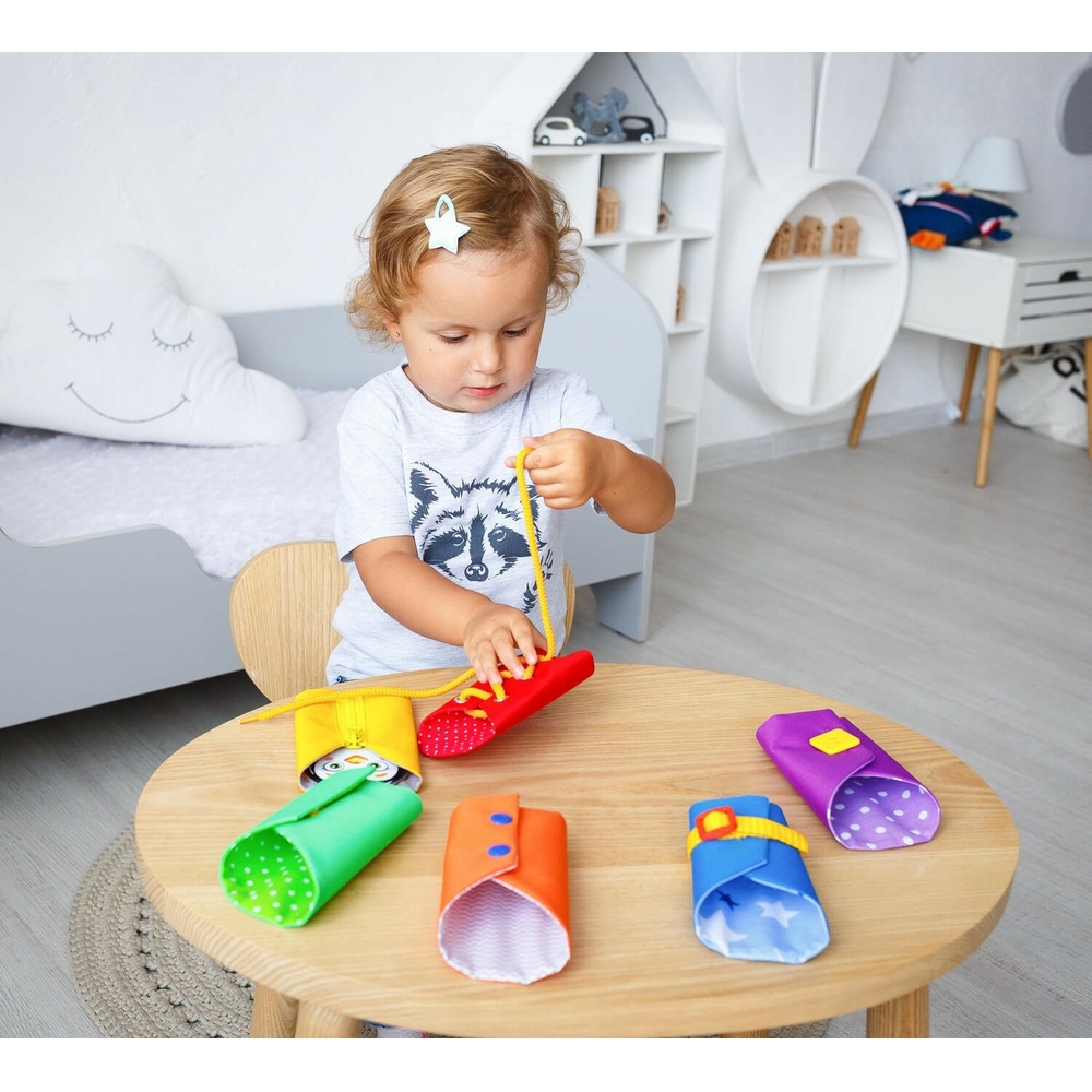 Фото, Видеообзоры бізіборд із застібками "курточки" roter kafer rz3001-01