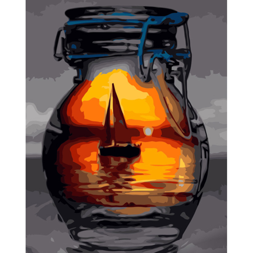 Фото, Видеообзоры картина за номерами strateg преміум човник у склянці розміром 40х50 см (gs1247)