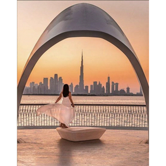 Отзывы  алмазна мозаїка strateg преміум захід сонця на набережній розміром 30х40 см (heg86031)