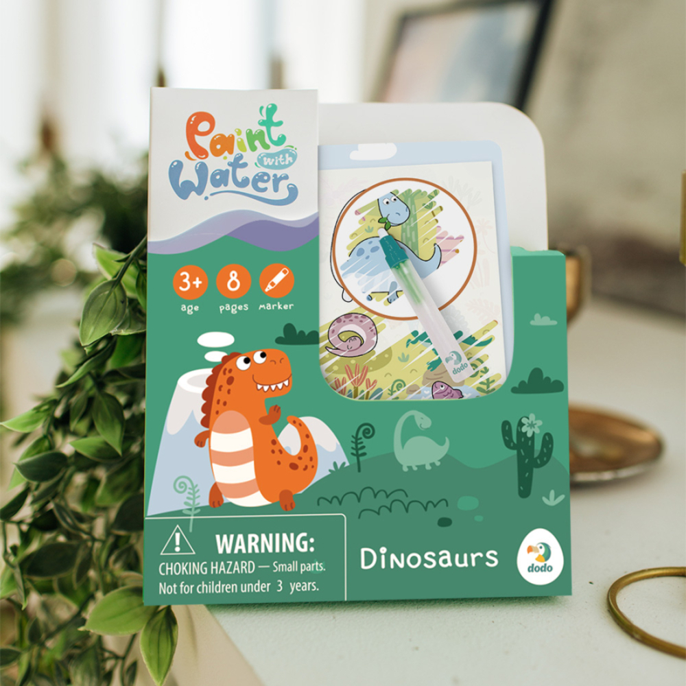 Фото, Відеоогляди набір водних розмальовок dodo динозаври