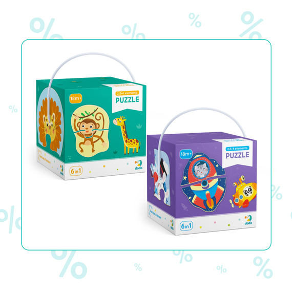 Відгуки  набір пазлів dodo дикі тварини та транспорт