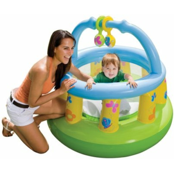 Манеж дитячий 48474 (3шт) надувной, круглый, 130-104см