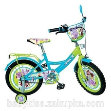 Велосипед дитячий 16д. LT 0052-01 (1 шт) ЛК, зелено-блакитний