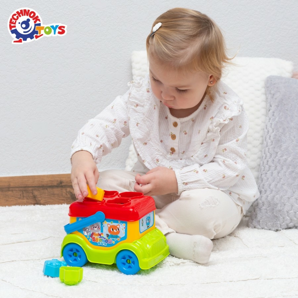 Фото, Видеообзоры іграшка «автобус-сортер технок», арт.9840