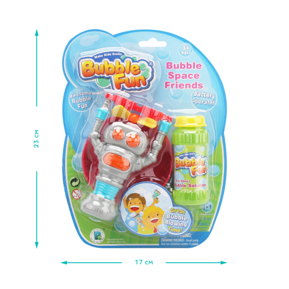 Фото, Відеоогляди мильні бульбашки bubble fun робот 60 мл