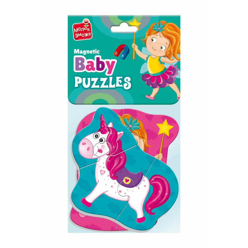 Фото, Видеообзоры магнітні бебі пазли «фея та єдиноріг» vt3208-30