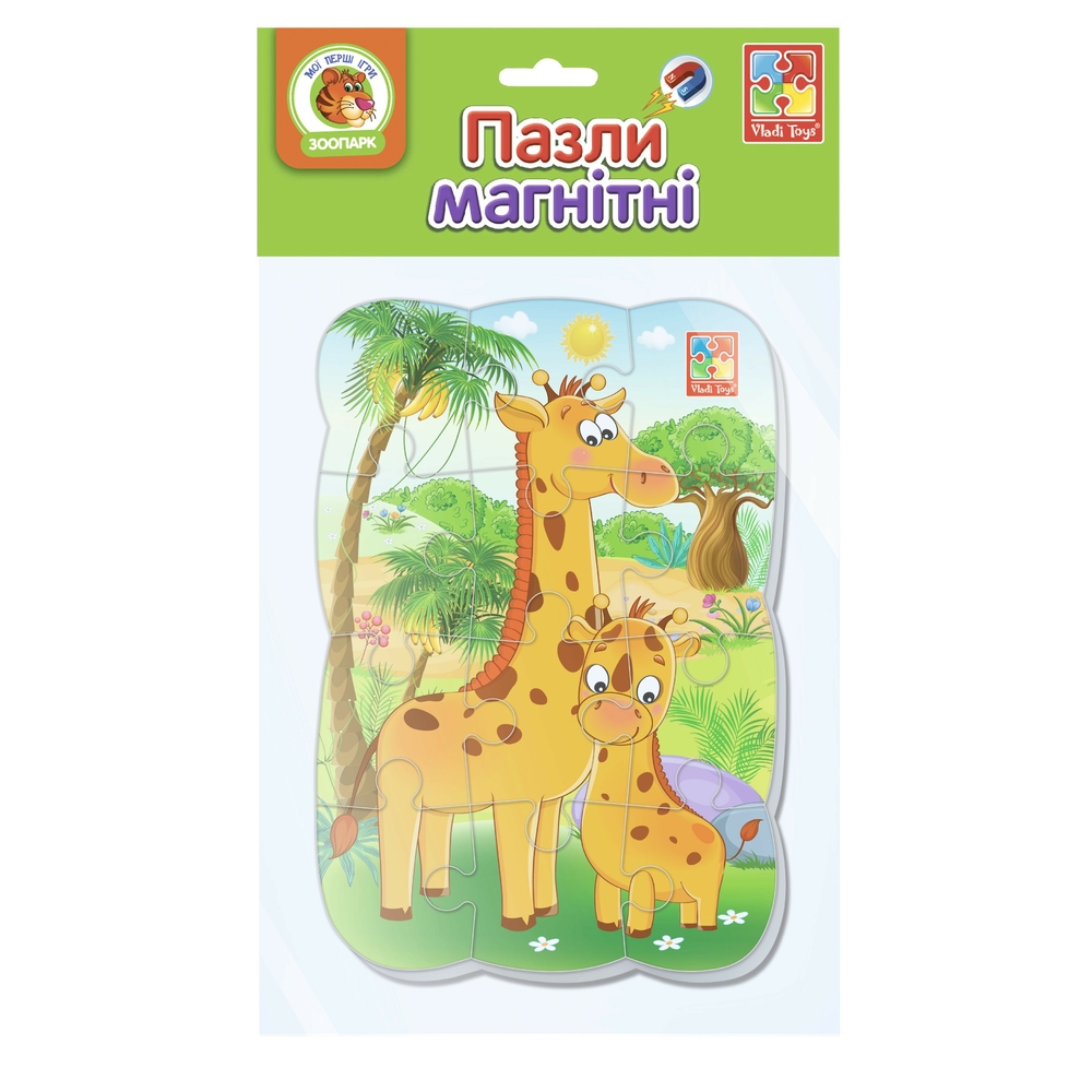 Фото, Відеоогляди магнітні пазлиі а5 «жирафики» vt3205-79