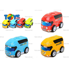 Автобус 855-33 288 шт.) інер-й,ВТ,9-5,5-6 см.рез.колеса 12шт.(4 вида)в дисплеї,43-23-6,5см