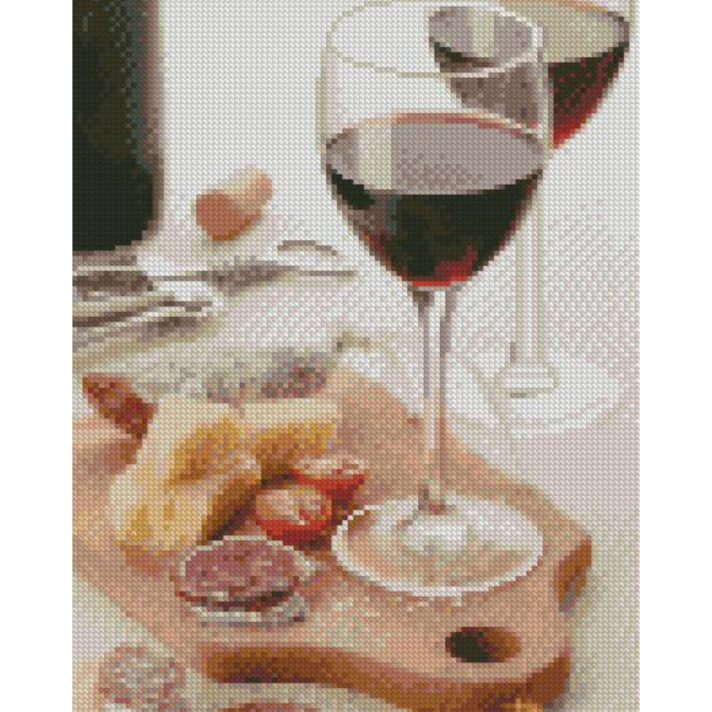 Фото, Видеообзоры алмазна мозаїка strateg преміум келихи з коханням розміром 30х40 см hx444