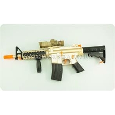 Автомат HT9904-1 (12шт) 53см,аккум,водяные пули, пули-прис,лазер.прицел, свет, в кор-ке, 53,5-35-8см