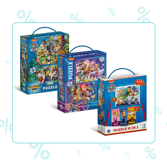 Відгуки  набір пазлів 2в1 dodo paw patrol