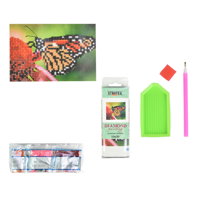 Фото, Видеообзоры алмазна мозаїка strateg преміум легкість польоту без підрамника розміром 10х15 см (yab28656)
