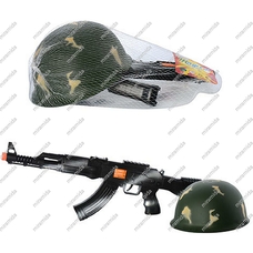 Автомат 566 (1600шт) на пульках, в кульке, 12-7-1см