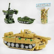Танк-трансформер MY688-26-1 (240/2) інерція, в коробці Танк-трансформер MY688-26-1 (240/2) інерція, в коробці