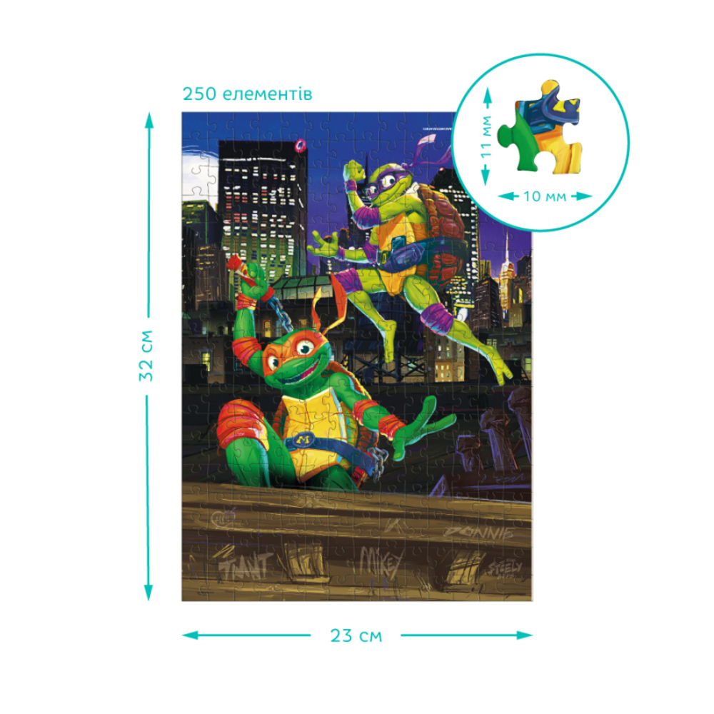 Фото, Відеоогляди набір пазлів dodo medium-s tmnt