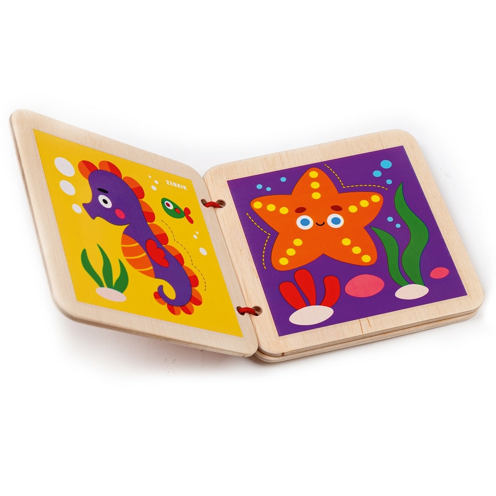 Фото, Відеоогляди дерев'яна книжечка «морські жителі» rw3031