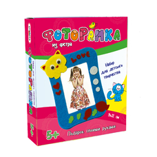 Набір для творчості Strateg Фоторамка з фетру Котик російською мовою (306-4) Набір для творчості Strateg Фоторамка з фетру Котик російською мовою (306-4)