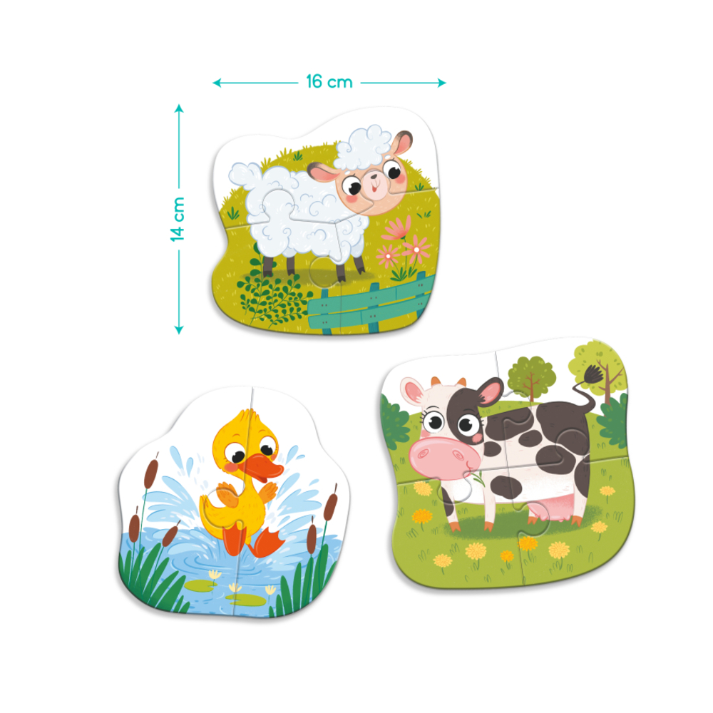 Фото, Відеоогляди пазл 3в1 dodo сільські тварини