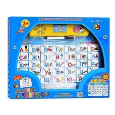 Абетка 7027-2 (12шт) мовець, укр.абетка, звук, на бат-ке, в кор-ке,