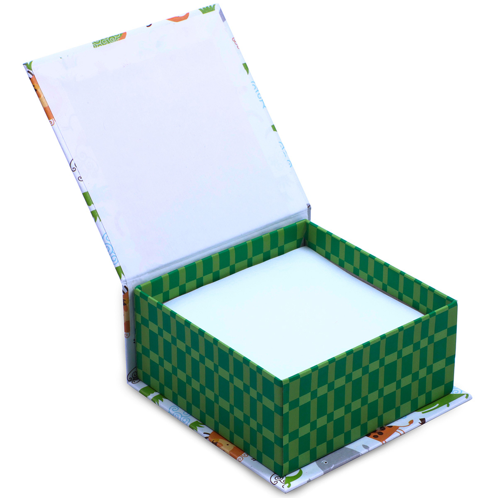 Фото, Видеообзоры картонний бокс з папером для нотаток 90х90мм vt9901-81