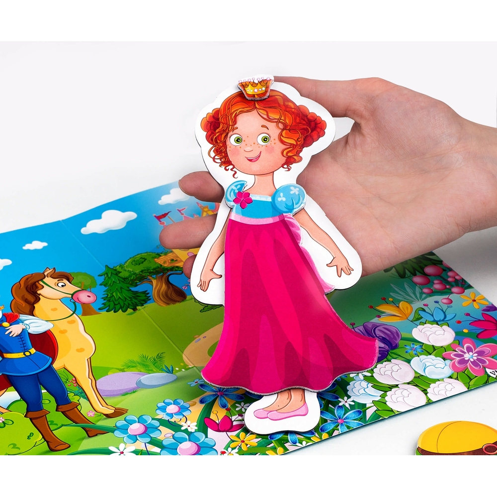 Фото, Видеообзоры гра магнітна одягалка «принцеса» в папці vladi toys vt3204-26