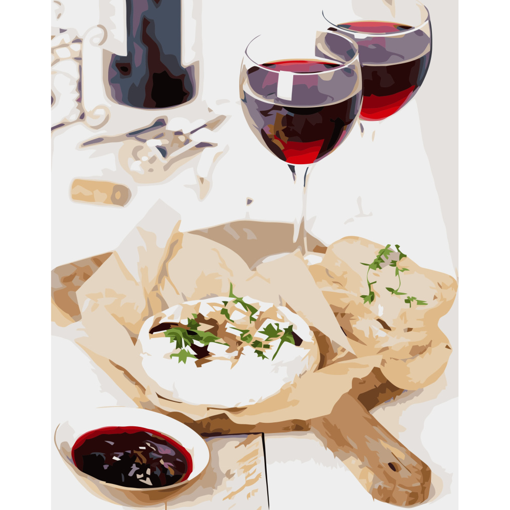 Фото, Видеообзоры картина за номерами strateg преміум вечеря п'ятниці з лаком розміром 40х50 см va-3433