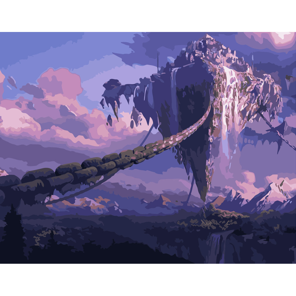 Фото, Відеоогляди картина за номерами strateg преміум повітряний замок розміром 40х50 см (gs351)