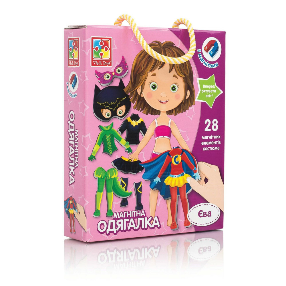Фото, Видеообзоры гра магнітна одягалка «єва» vladi toys vt3702-08