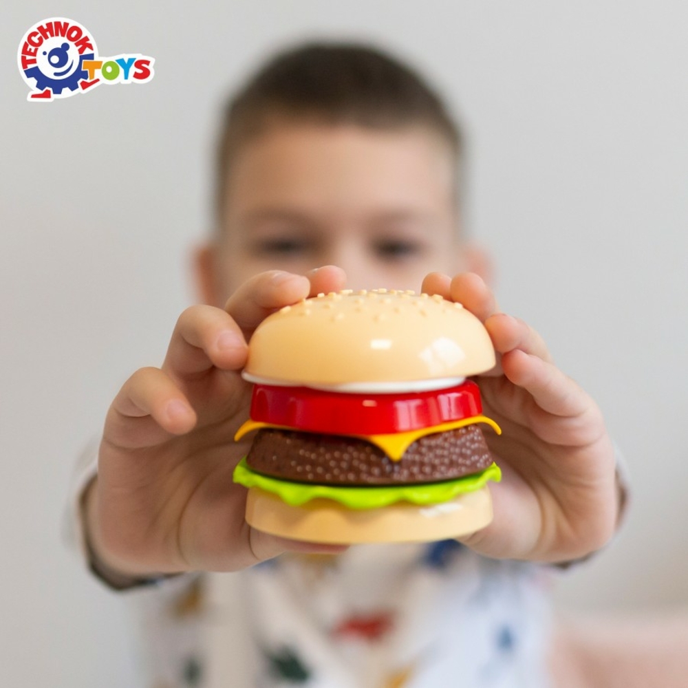 Фото, Відеоогляди іграшка "пірамідка гамбургер технок", арт.8690